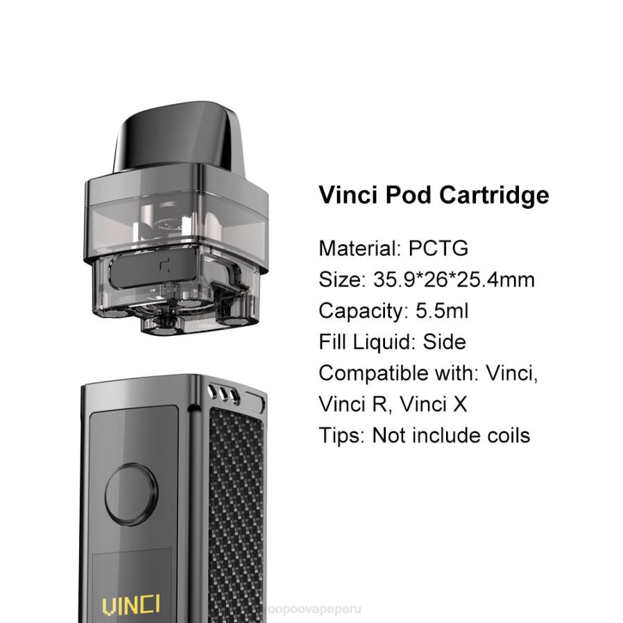 VOOPOO VINCI REPLACEMENT POD (2 piezas) negro N6L4554 VOOPOO vape precio