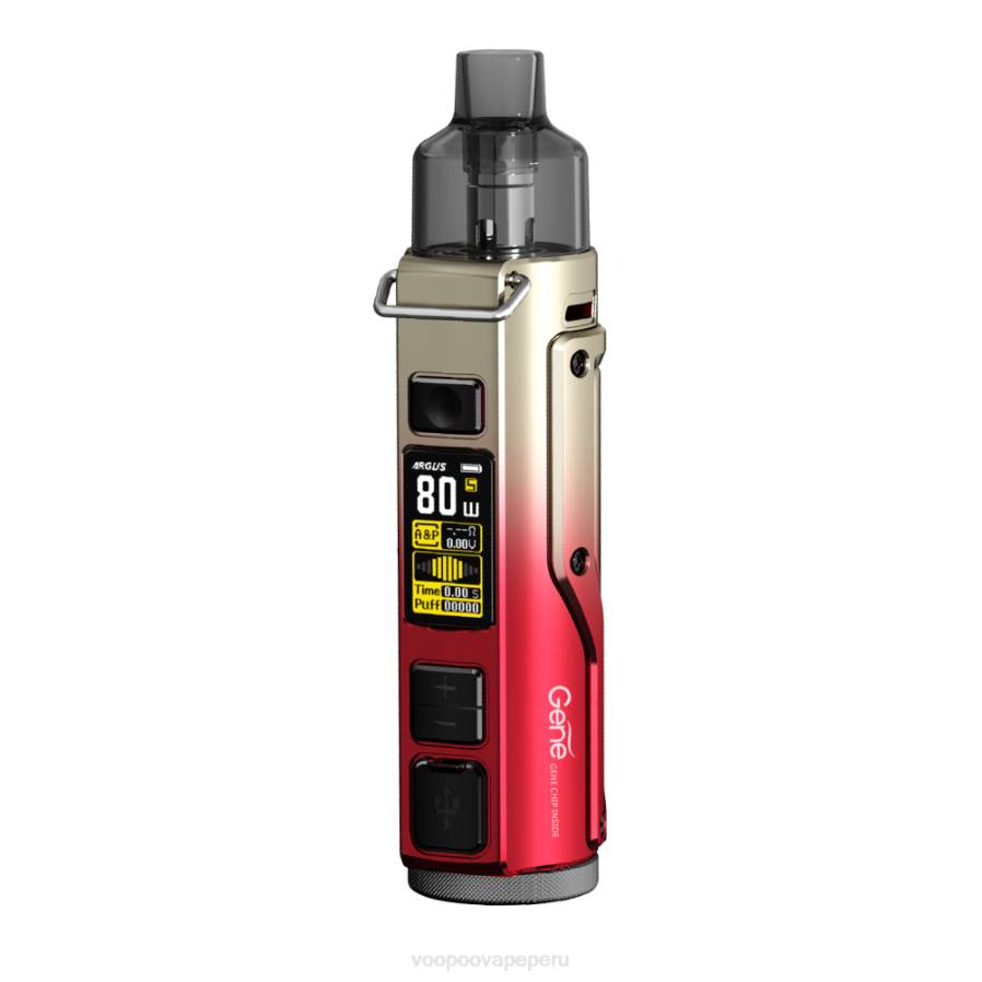 VOOPOO ARGUS PRO kit de modificación de cápsulas oro rojo N6L432 VOOPOO vape peru