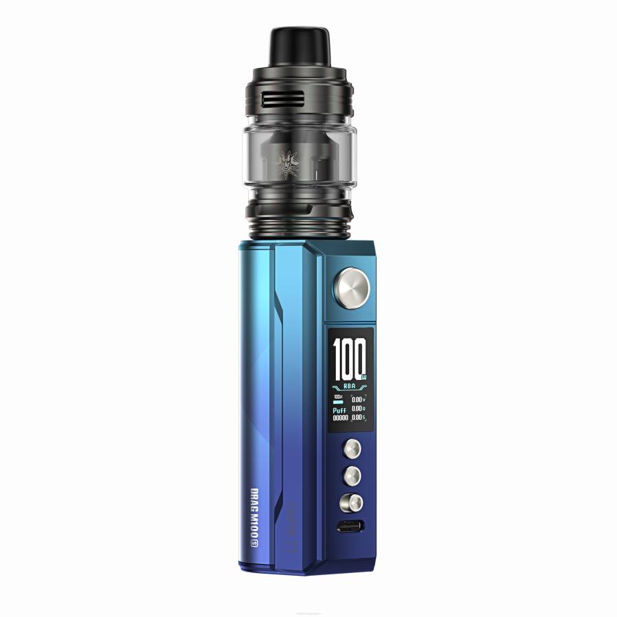 VOOPOO DRAG M100S dispositivo mod cian y azul N6L4277 VOOPOO vape pod peru
