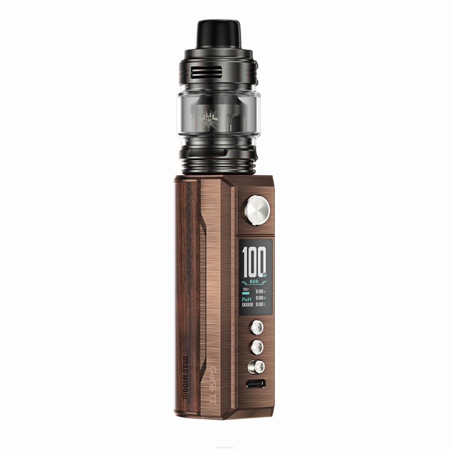 VOOPOO DRAG M100S dispositivo mod latón antiguo y padauk N6L4275 VOOPOO vape amazon