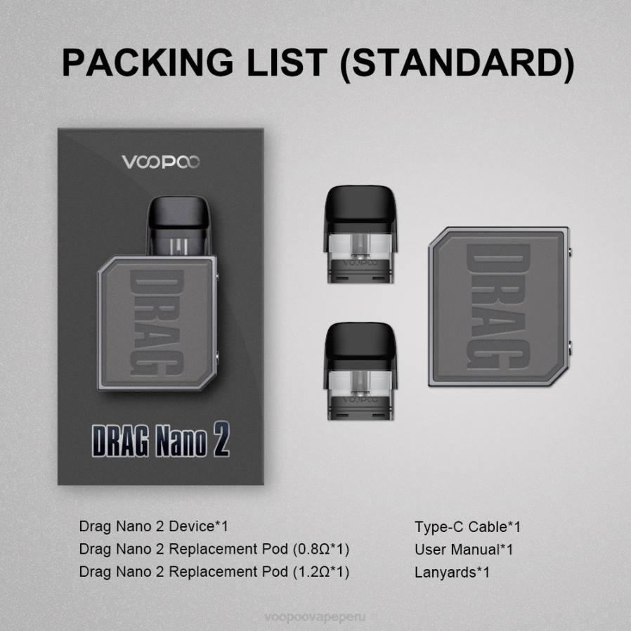 VOOPOO DRAG NANO 2 kit de cápsulas té verde N6L4152 VOOPOO vape peru